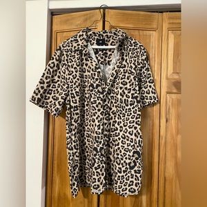 Cheetah Print Men's Shirt